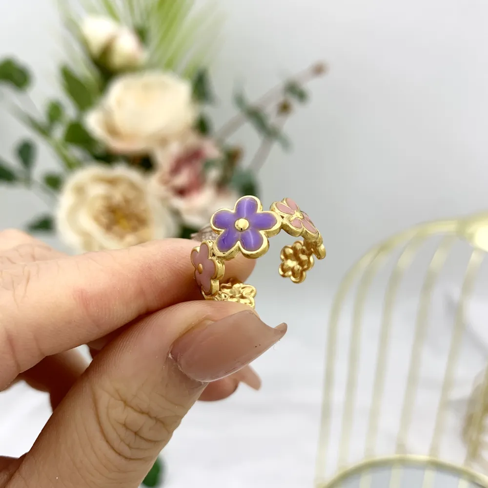 Mix Modelli Smaltati-36Pz Anelli Regolabili in Acciaio - AAR-732-19