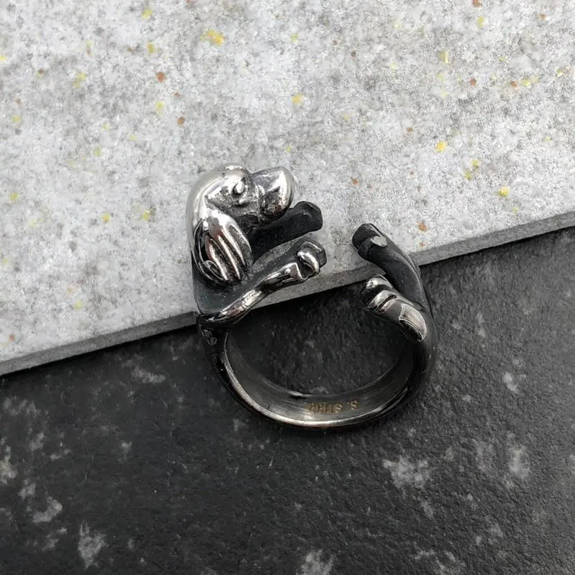 Cane-12 pz Anelli in Acciaio - AAU-518-07