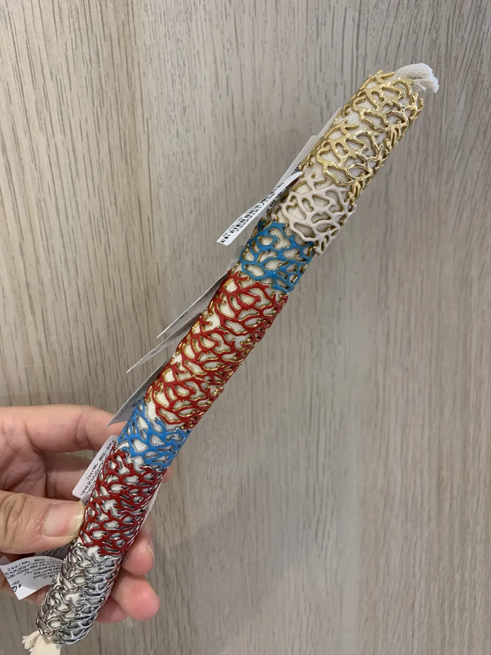 Corallo Smaltato-12pz Anelli Regolabili in Acciaio - APA-732-190