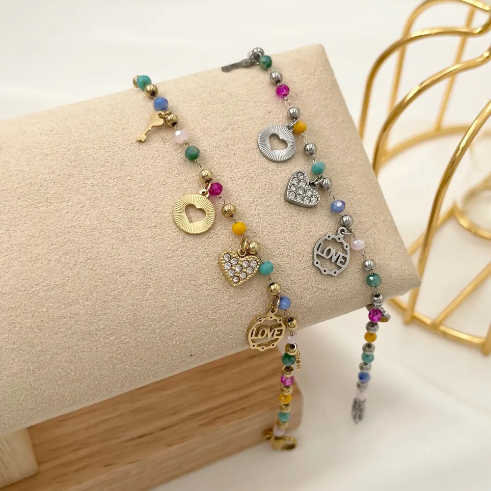 Cuore Love-Bracciale in Acciaio - BAC-103-AA1360B