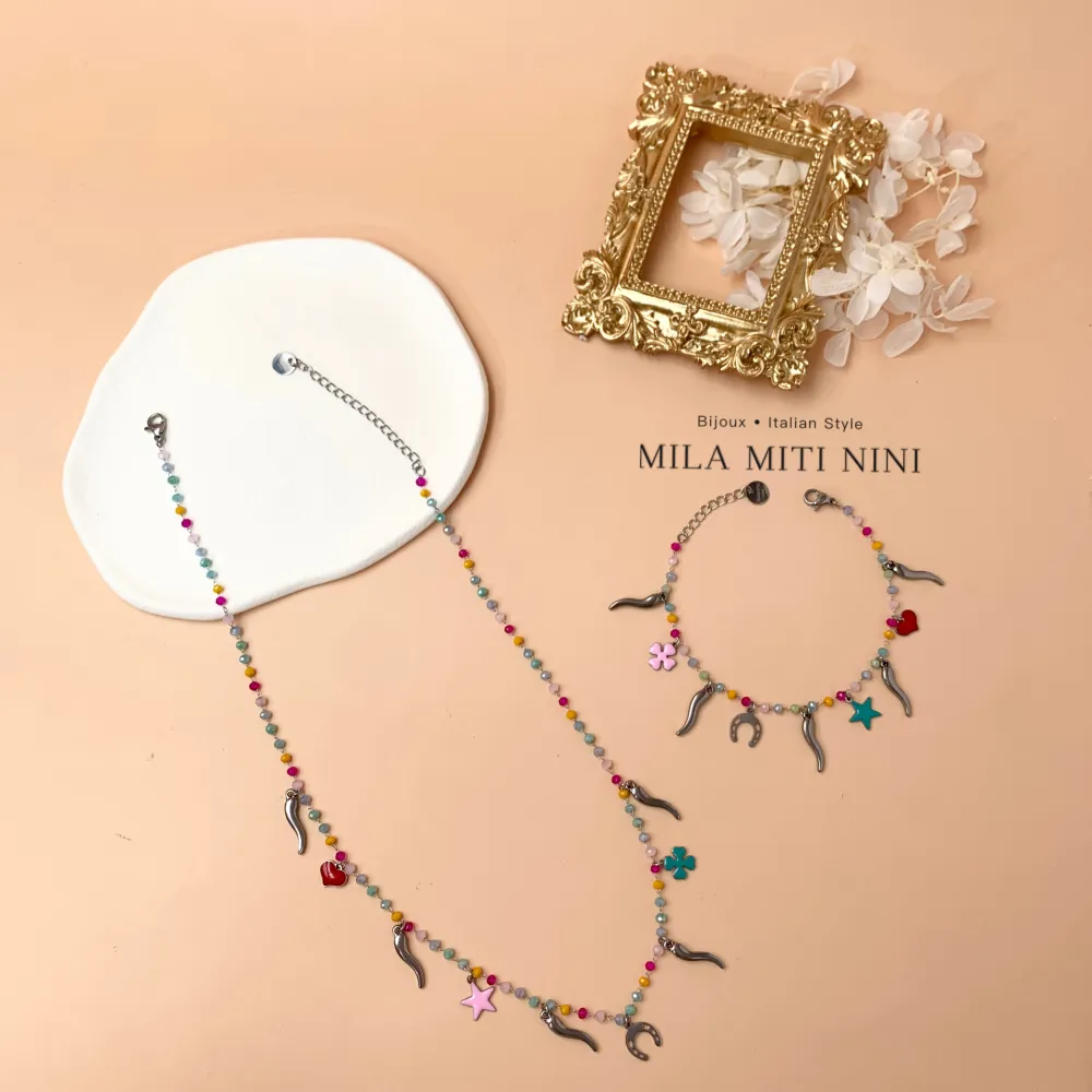 Cornino Occhio Mezzaluna-Bracciale in Acciaio con Chiusura - BAC-103-AA158B