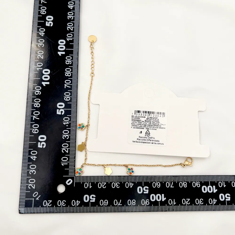 Fiore-Bracciale in Acciaio - BAC-103-AA2344B