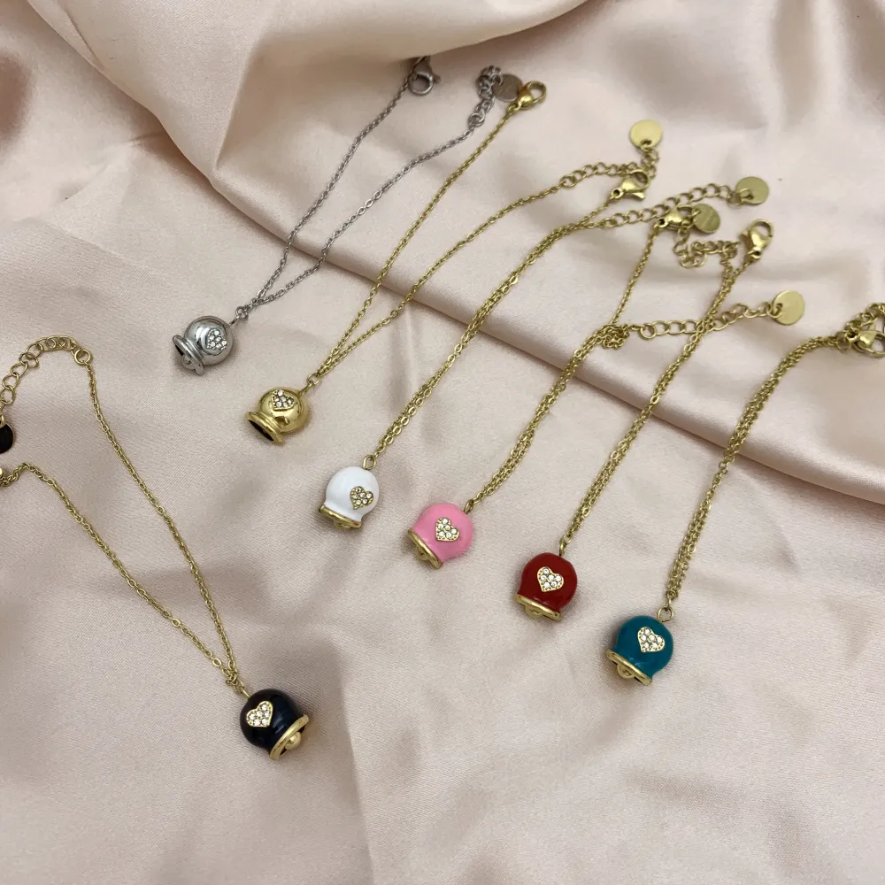 Campanello Smaltato-Bracciale in Acciaio con Chiusura - BAC-103-AA2699B