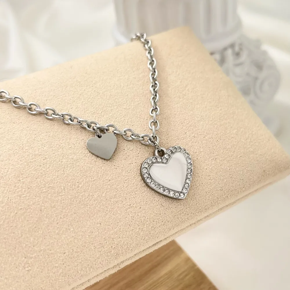 Cuore -Bracciale in Acciaio con Chiusura - BAC-103-AA2859B