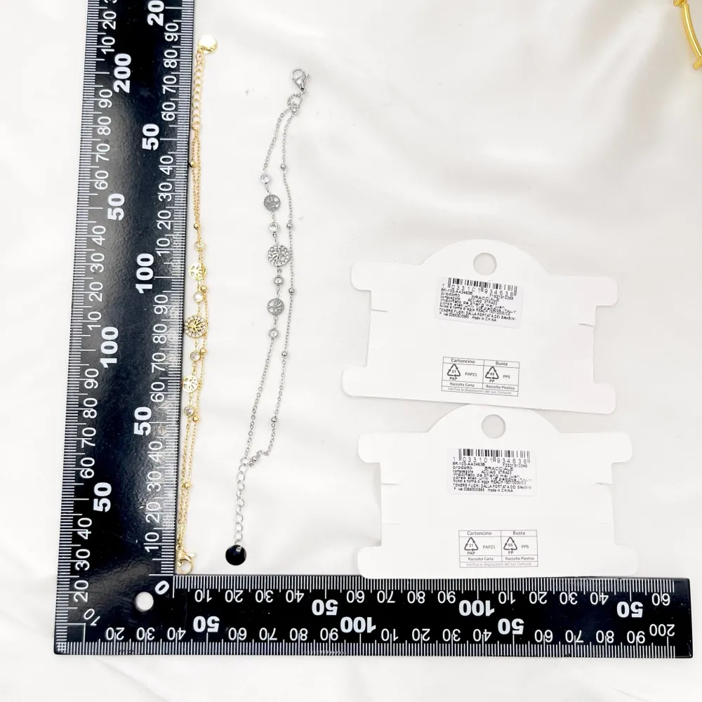 Doppio con Albero della Vita-Bracciale in Acciaio - BAC-103-AA3463B