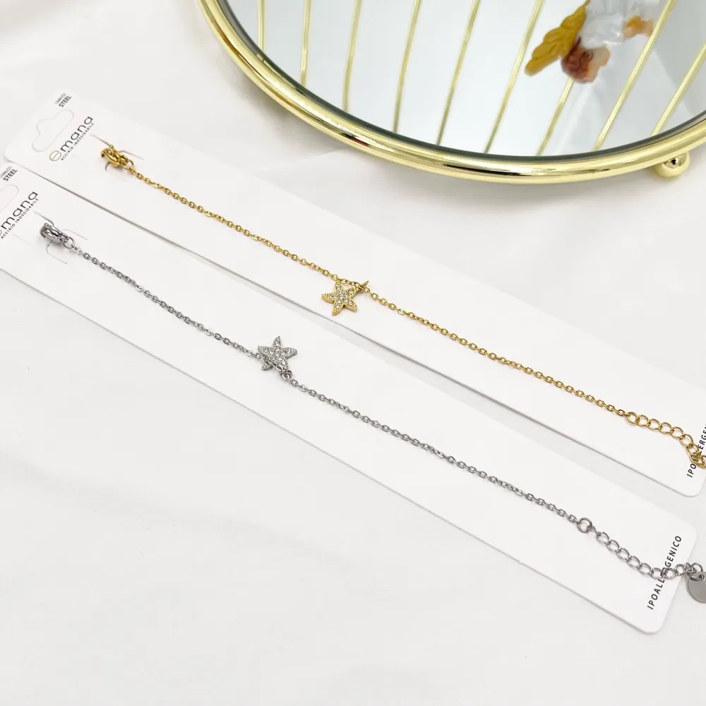 Stella Marina-Bracciale in Acciaio con Chiusura - BAC-103-AA3489B