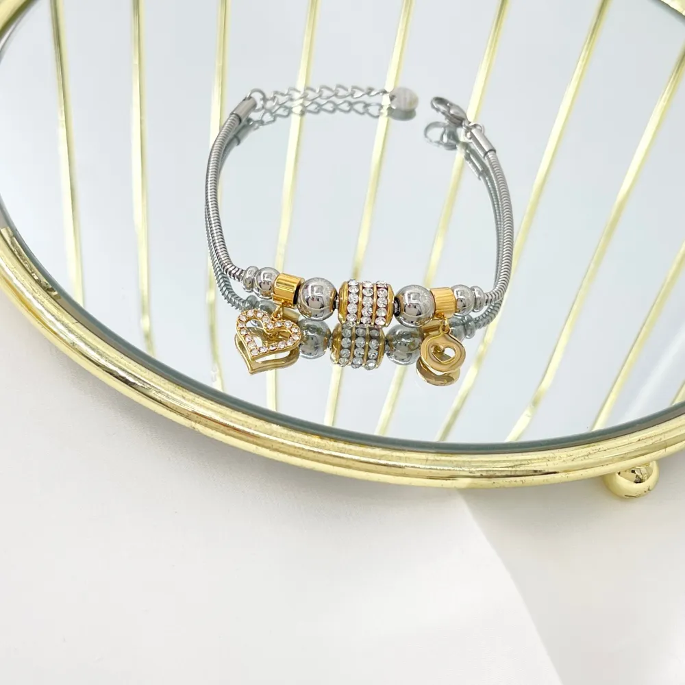 Charmes Cuore Vuoto-Bracciale in Acciaio - BAC-103-AA3636Bb