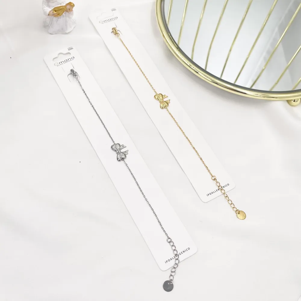 Fiocco-Bracciale in Acciaio - BAC-103-AA3895B