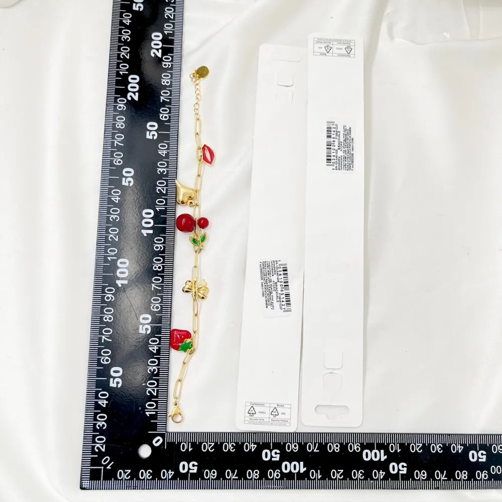 Ciliegia Cuore Bocca-Bracciale in Acciaio - BAC-103-AA5142B