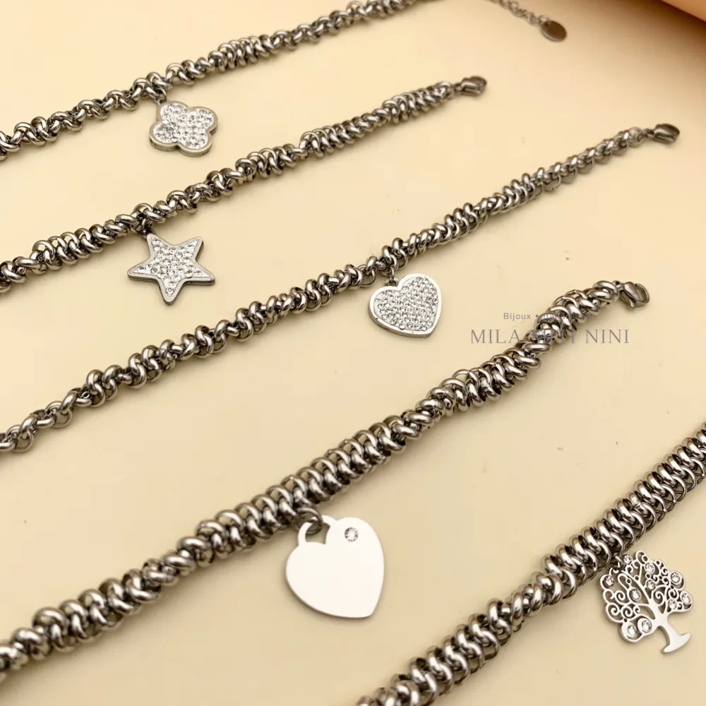 Albero della Vita -Bracciale in Acciaio con Chiusura - BAC104-A102