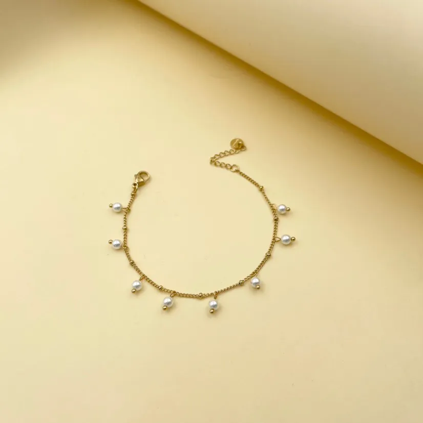 Perla Pendente-Bracciale in Acciaio con Chiusura - BAC-176-450