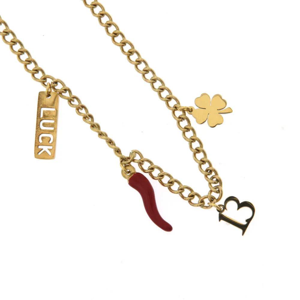 BAC6431-Fortuna-Bracciale in Acciaio con Chiusura - BAC2329-Fortuna-Bracciale in Acciaio con Chiusura