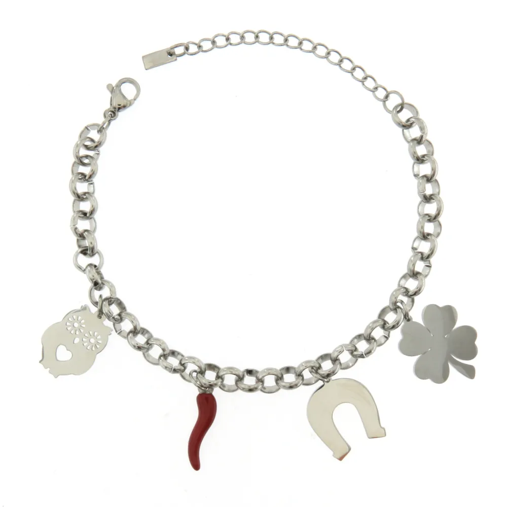 BAC6822-Cornino Fortuna- Bracciale in Acciaio - BAC-413-053