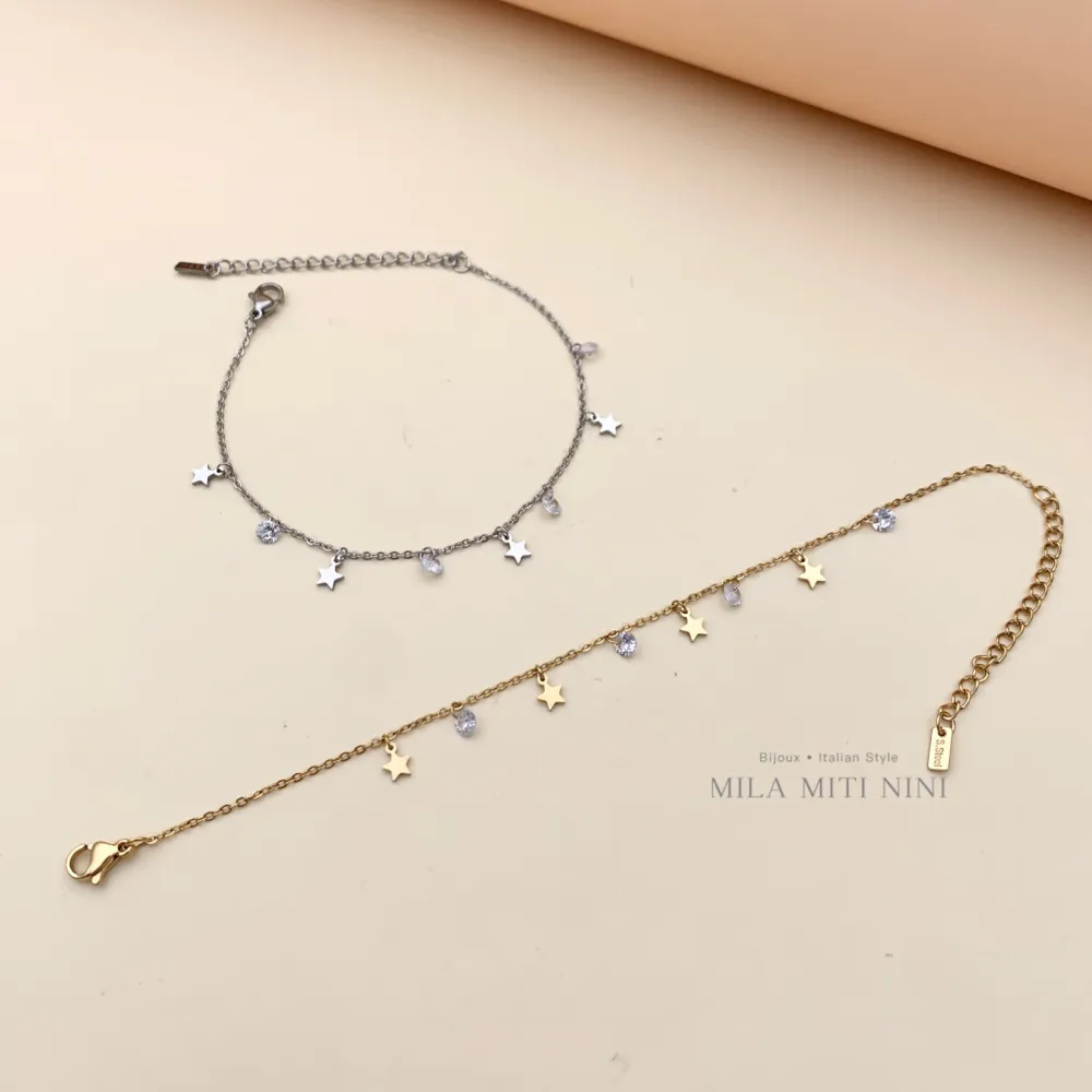 BAC413-1240-P.luci a Goccia-Bracciale in Acciaio - BAC413-1240