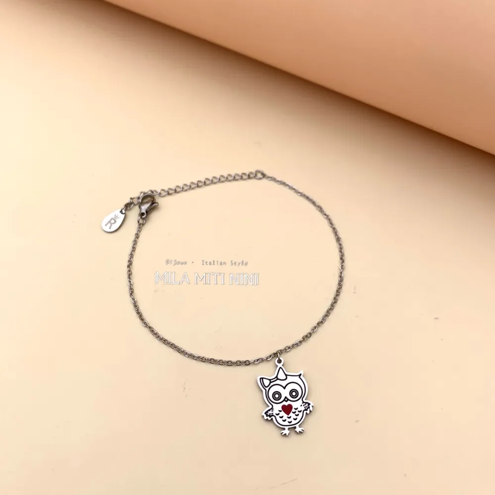 Gufo-Bracciale in Acciaio con Chiusura - BAC413-1326