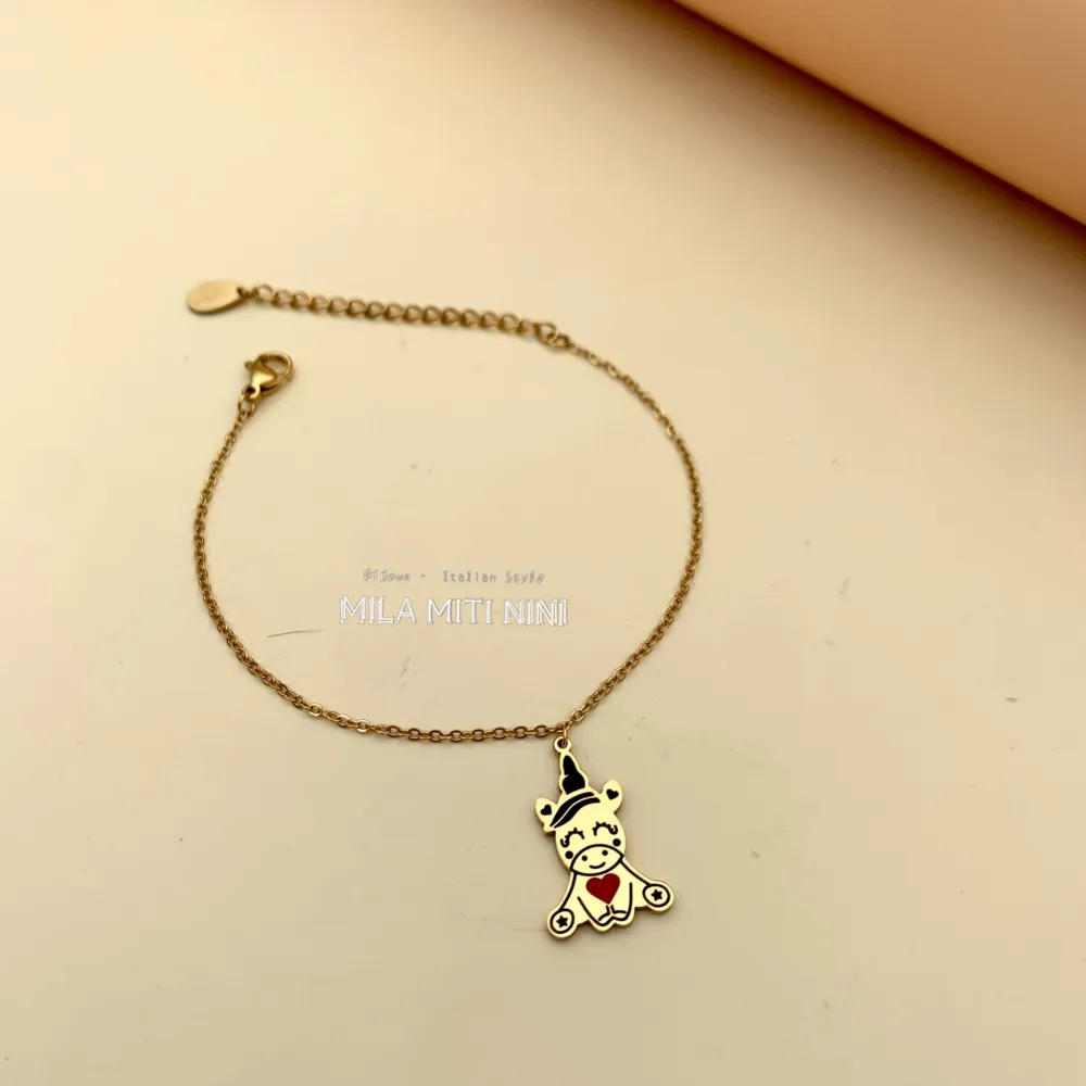 Unicorno-Bracciale in Acciaio con Chiusura - BAC413-1328