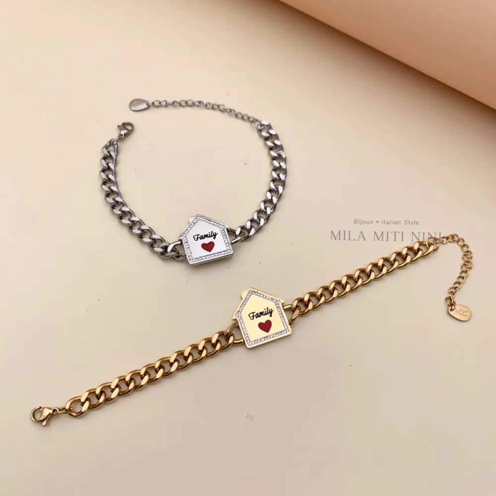 Casa Family-Bracciale in Acciaio con Chiusura - BAC413-1382