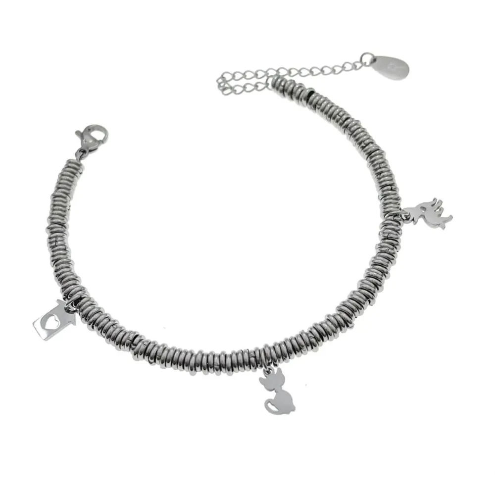 Farfalla-Bracciale in Acciaio con Chiusura - BAC-413-1663