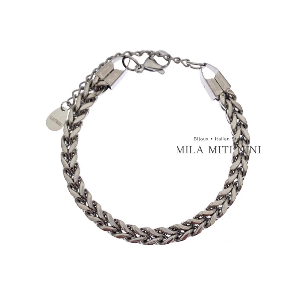 Catena-Bracciale in Acciaio con Chiusura - BAC-413-1766