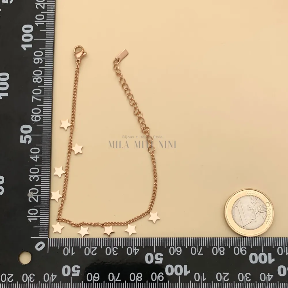 BAC-9 Stelline 5320-Bracciale in Acciaio - BAC413-2087-Stelline-Bracciale in Acciaio