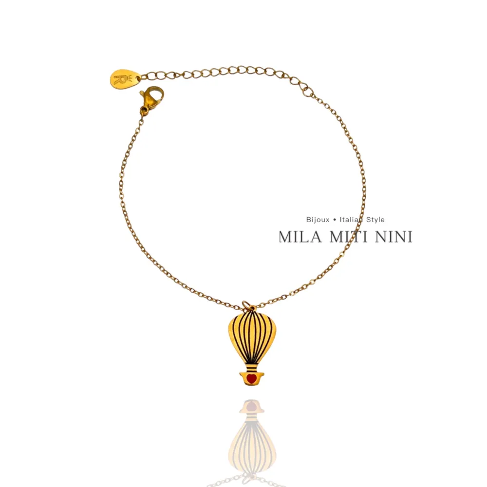 Mongolfiera-Bracciale in Acciaio con Chiusura - BAC-413-2263