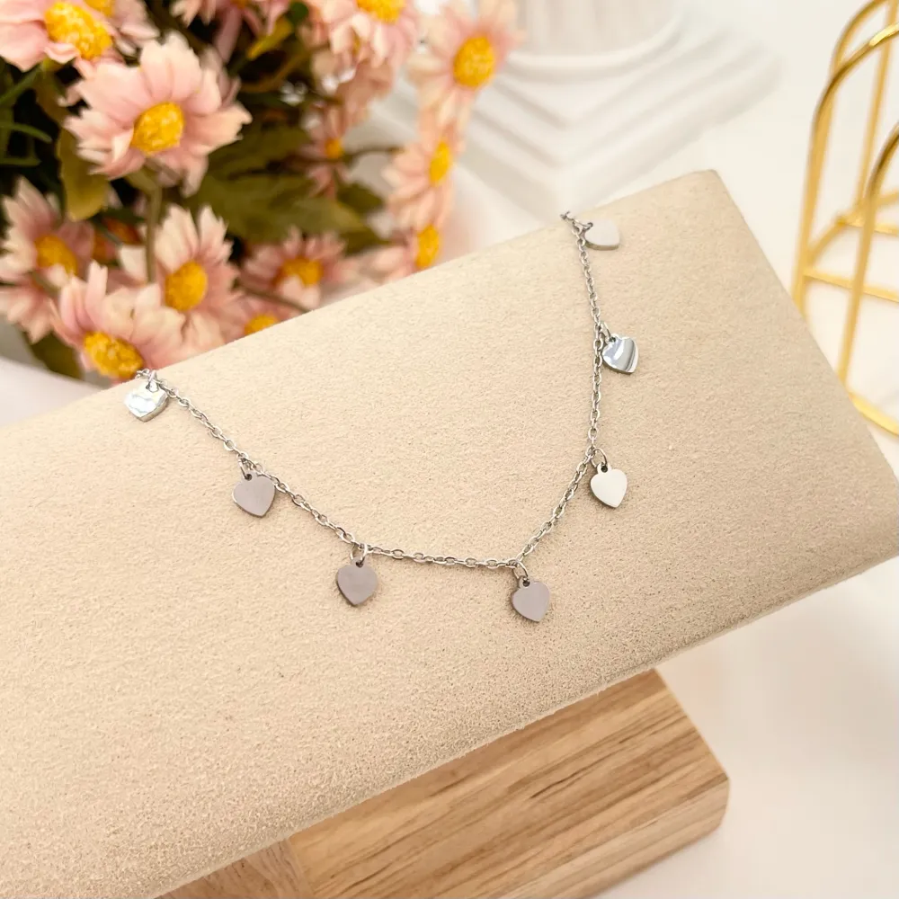 Cuore Cuorecino-Bracciale in Acciaio con Chiusura - BAC-413-2845