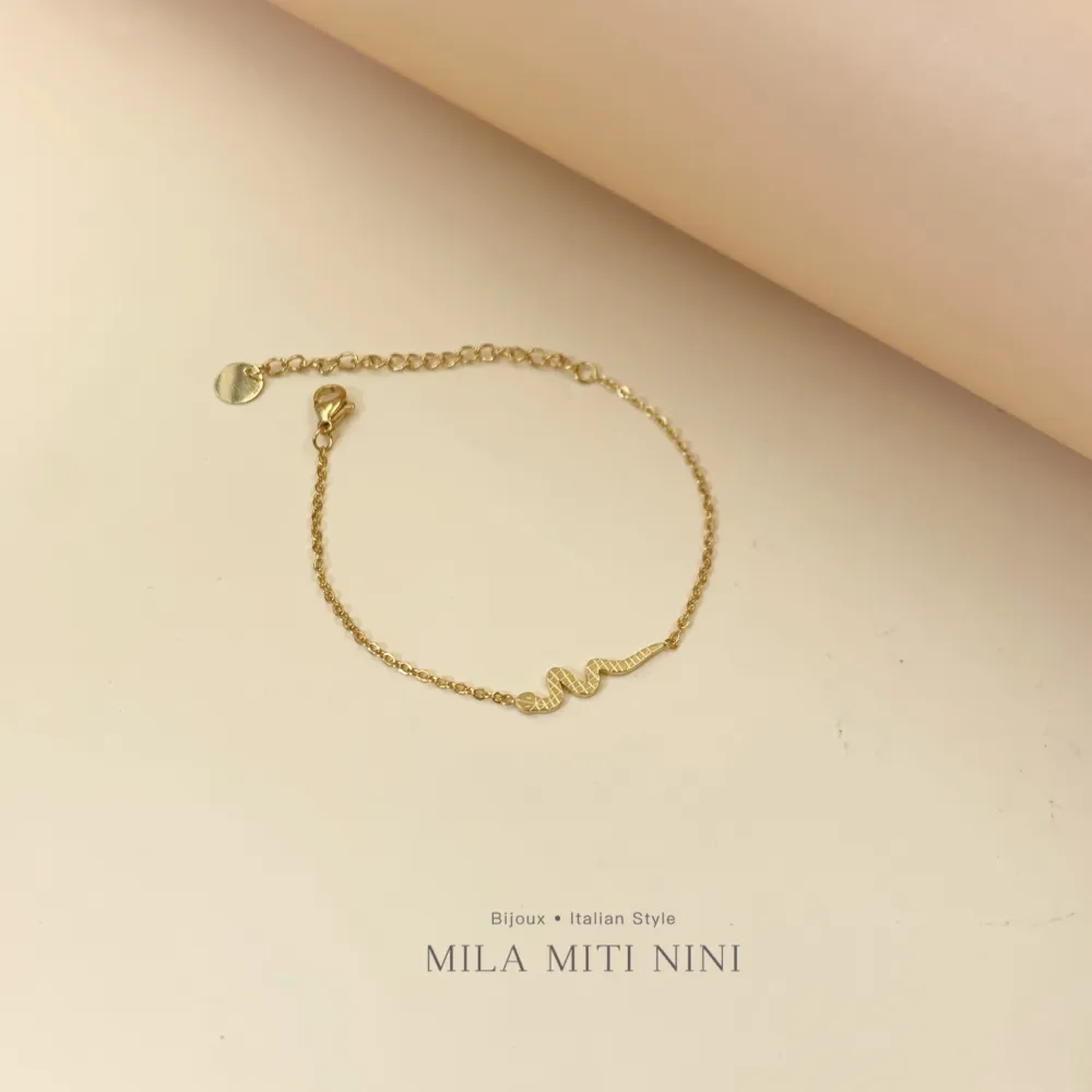 Serpente -Bracciale in Acciaio con Chiusura - BAC-450-448