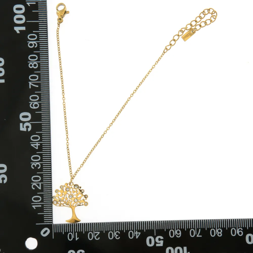 BAC6784-Albero della Vita-Bracciale con Chiusura in Acciaio - BAC6784-Albero della Vita-Bracciale con Chiusura in Acciaio