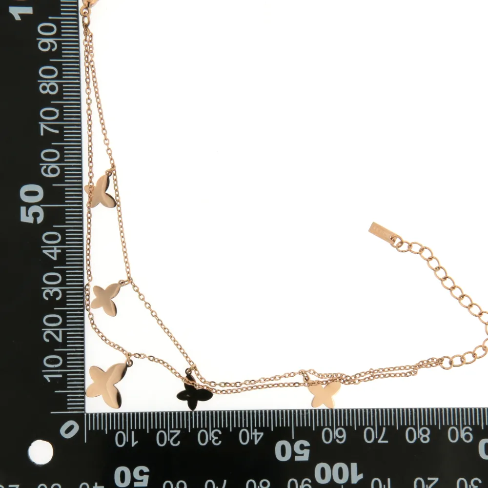 BAC6788-Farfalla-Bracciale con Chiusura in Acciaio - BAC6788-Farfalla-Bracciale con Chiusura in Acciaio