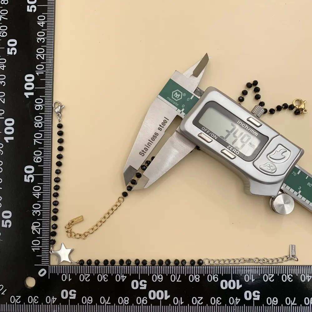 BAC7471-Rosario con Stella-Bracciale in Acciaio - BAC7471-Rosario con Stella-Bracciale in Acciaio