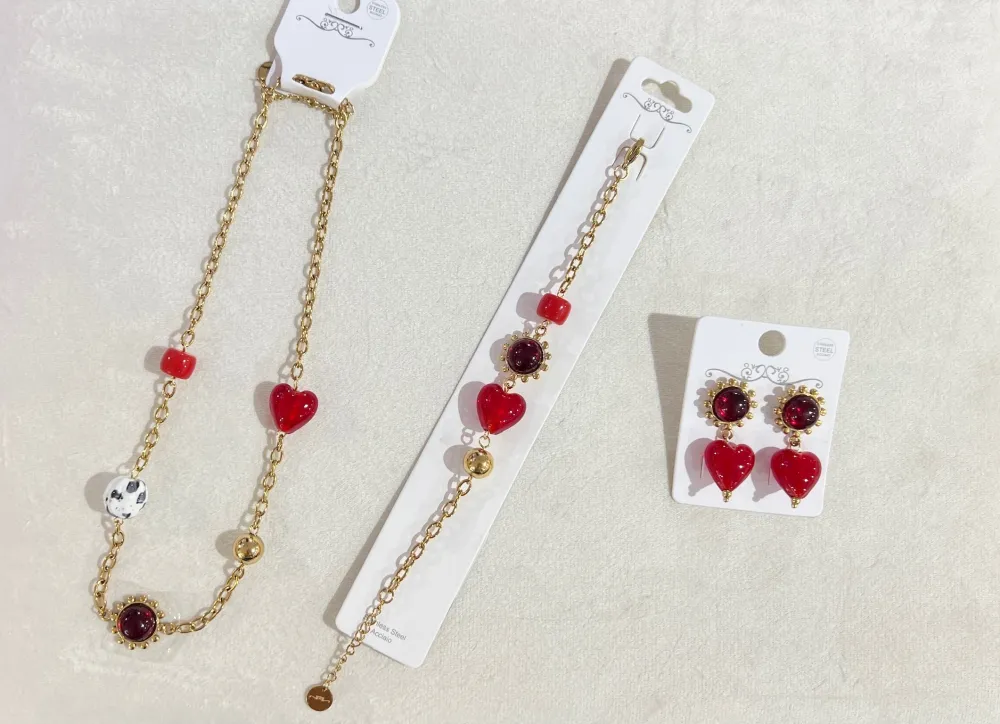 Cuore-Bracciale in Acciaio con Chiusura - BAC-765-85