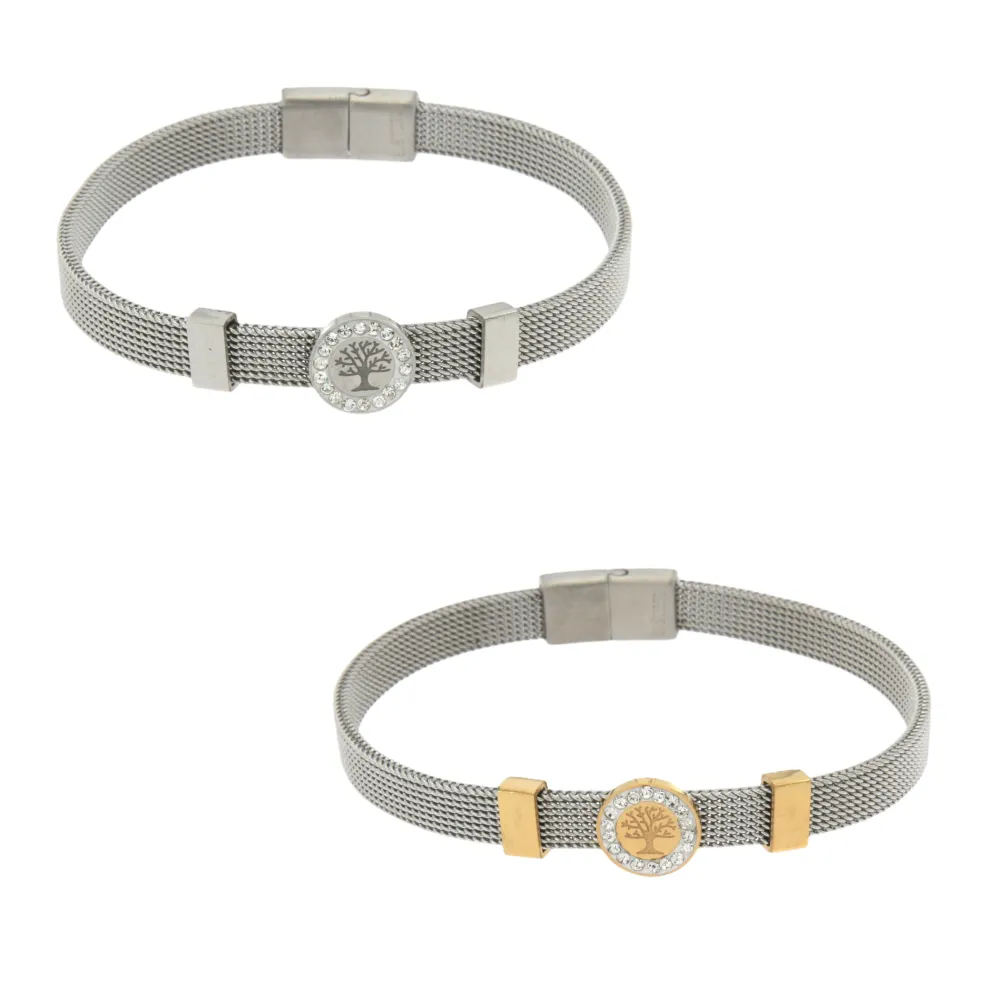 BAC-Adv 5516 - Bracciali con Chiusura in Acciaio - BAC-Adv 5516 - Bracciali con Chiusura in Acciaio