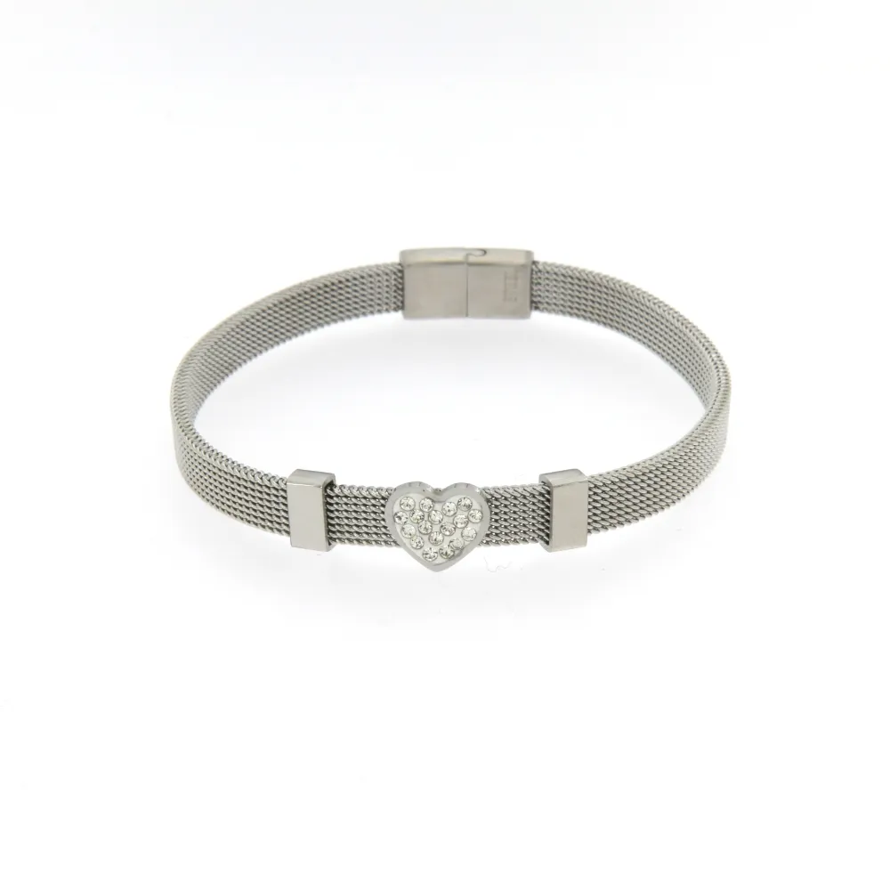BAC-Cuore 5515 - Bracciali con Chiusura in Acciaio - BAC-Cuore 5515 - Bracciali con Chiusura in Acciaio