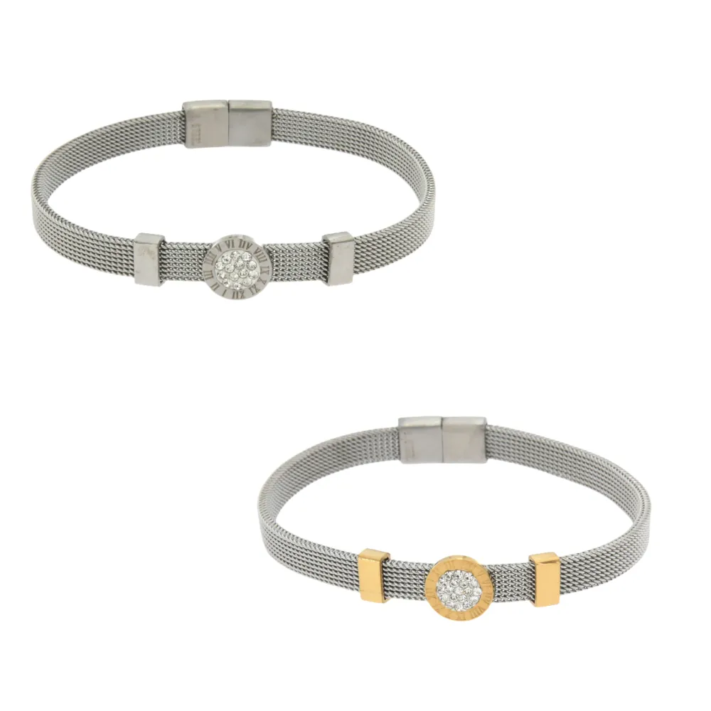 BAC-Tondo 5514 - Bracciali con Chiusura in Acciaio - BAC-Tondo 5514 - Bracciali con Chiusura in Acciaio