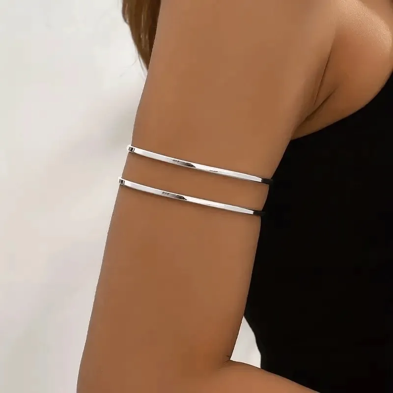 Semplice -Bracciale da Braccio in Acciaio - BAR-413-002