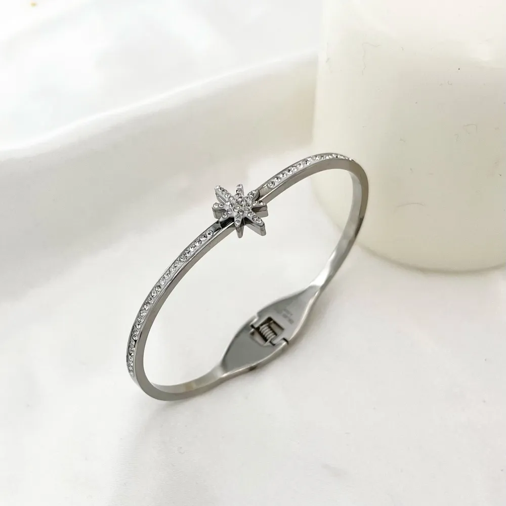 Stella Polare-Bracciale Rigido in Acciaio - BAR-413-1320