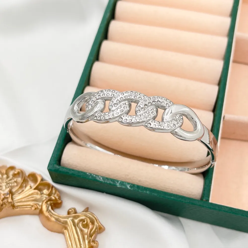 Catena-Bracciale Rigido in Acciaio - BAR-413-3095