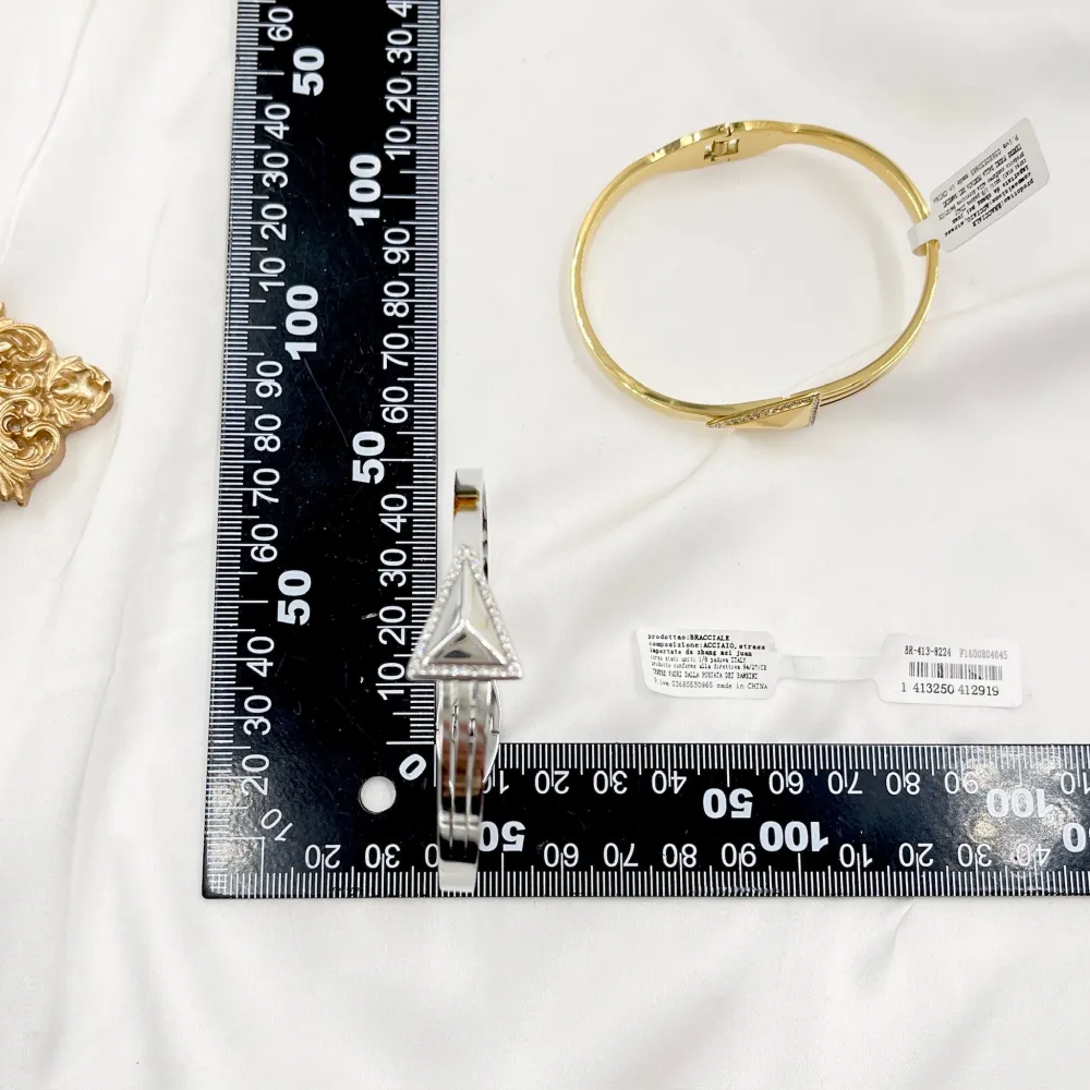 Triangolo-Bracciale Rigido in Acciaio - BAR-413-8224