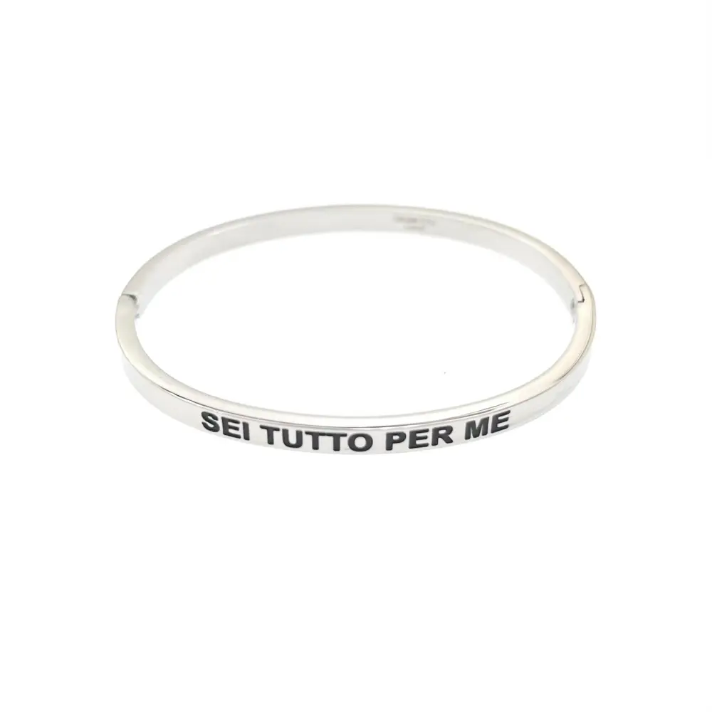 Sei Tutto Per Me-Bracciale Rigido in Acciaio - BAR-413-B60-85