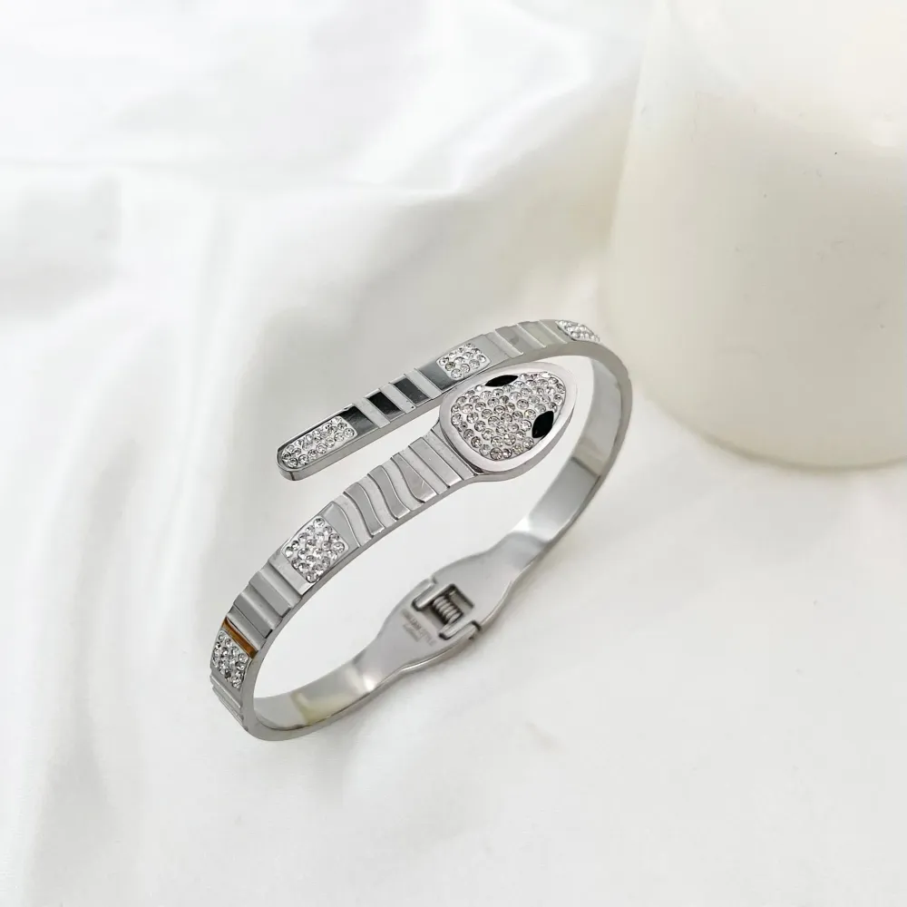 Serpente-Bracciale Rigido in Acciaio - BAR-413-S1356