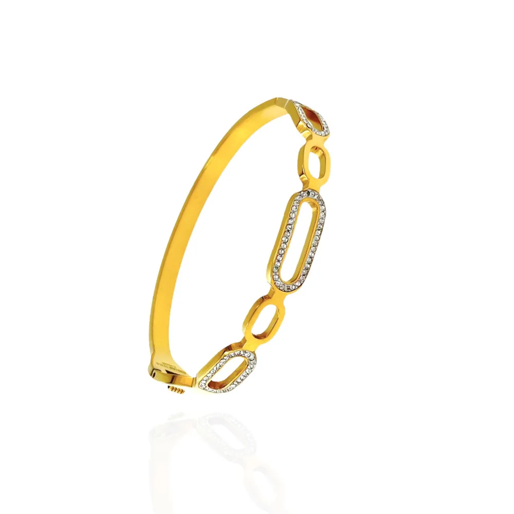 Cerchio Ovale-Bracciale Rigido in Acciaio - BAR-413-T4