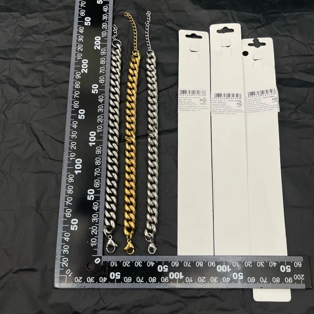 Catena 10mm 1.4NK3.1-Bracciale Unisex in Acciaio - BAU-208-234 10mm