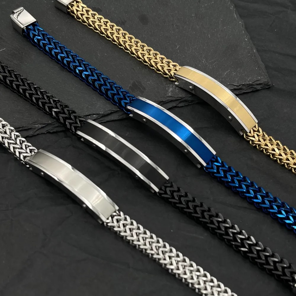 Senplice-Bracciale da Uomo in Acciaio - BAU-208-308