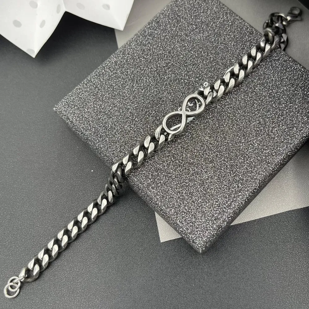 Infinito-Bracciale in Acciaio da Uomo - BAU-600-B111