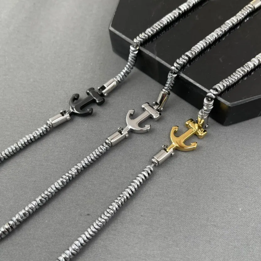 A'ncora-Bracciale in Acciaio da Uomo - BAU-600-B118A