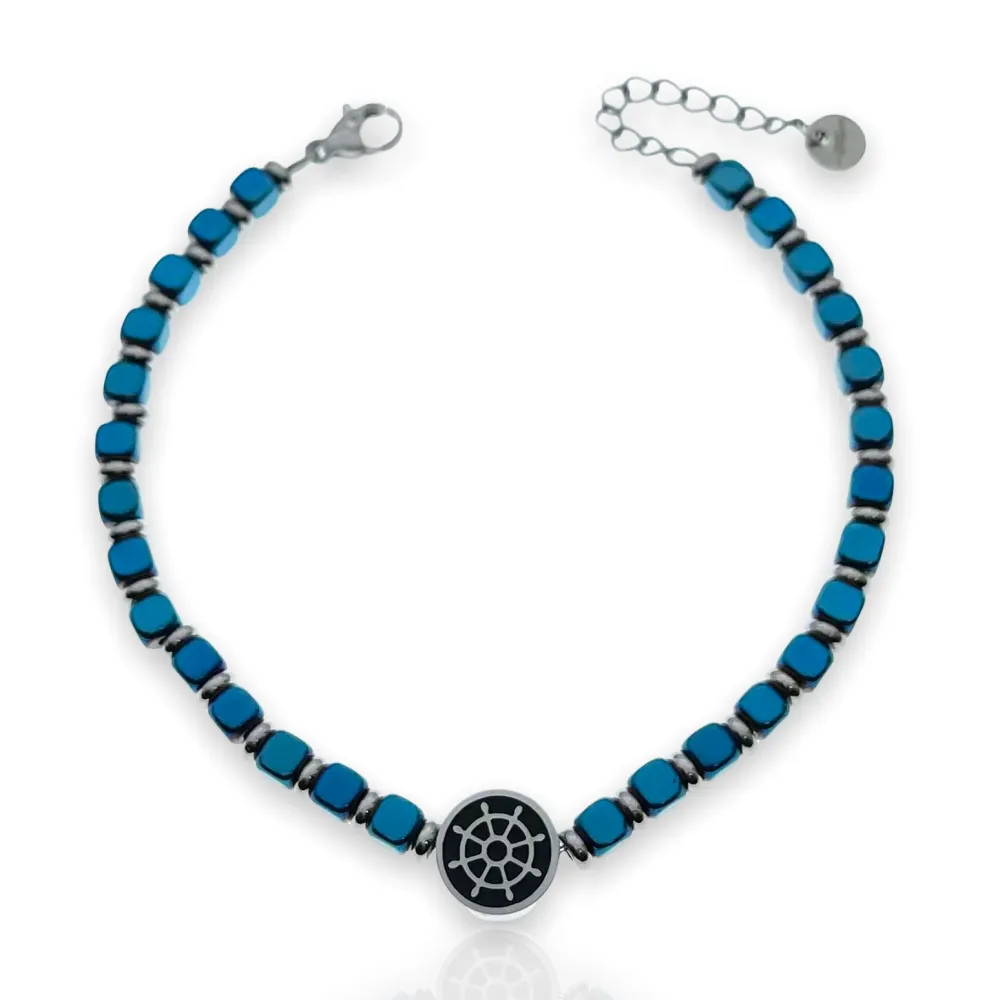 Timone-Bracciale in Acciaio da Uomo - BAU-600-B124