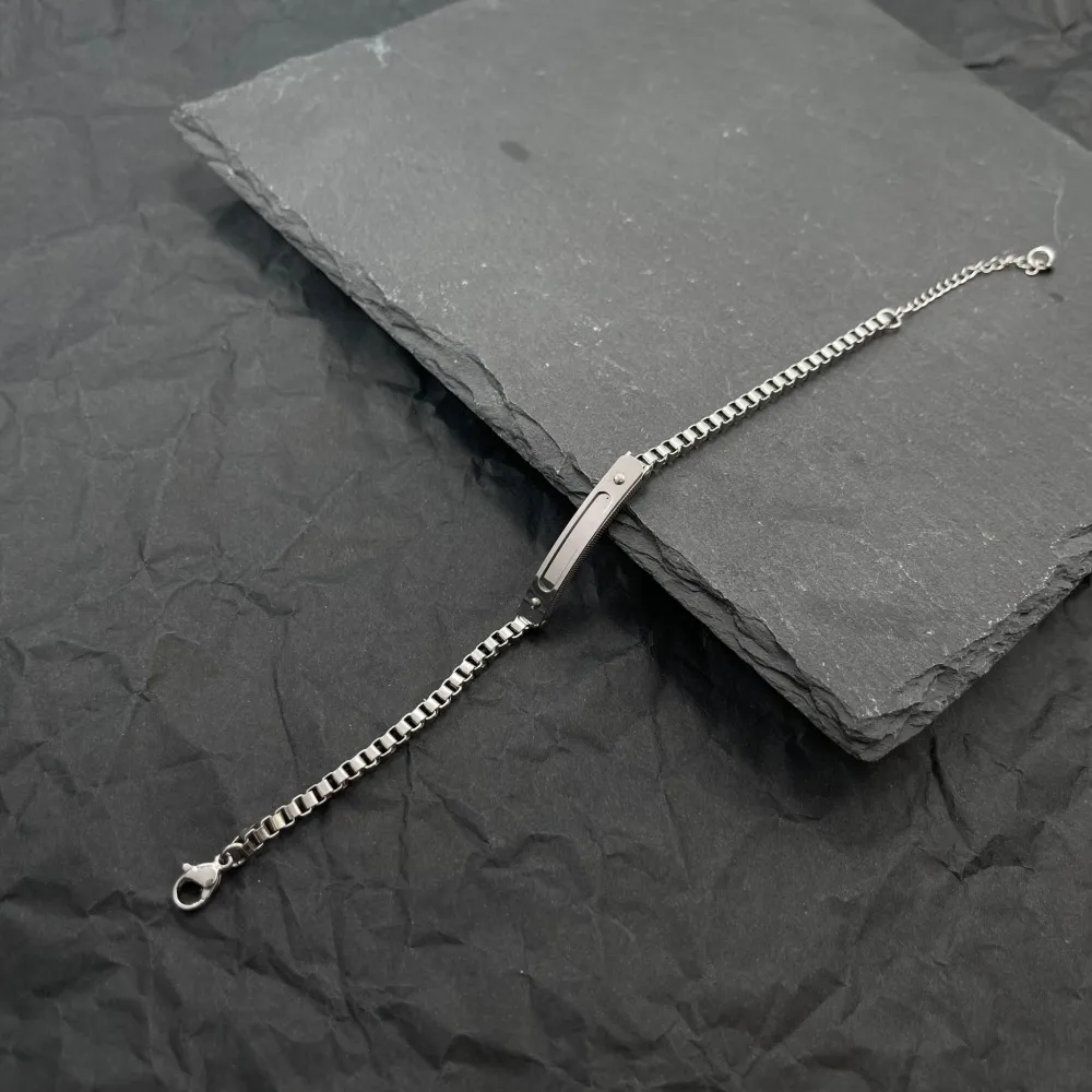 Semplice-Bracciale Uomo in Acciaio - BAU-600-B162S