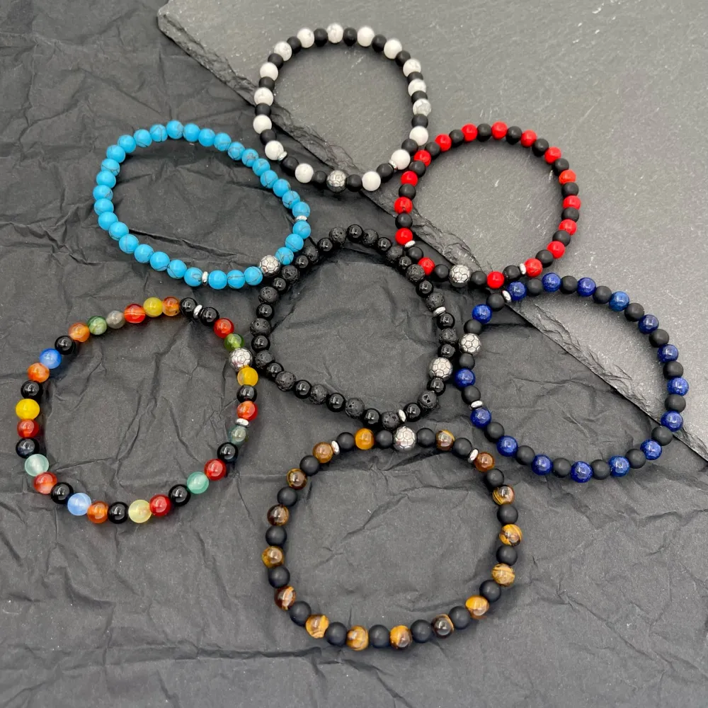 Pallone di Calcio-Bracciale Elastico in Acciaio da Uomo - BAU-600-H222 6mm