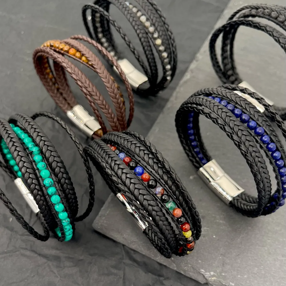 Multifili -Bracciale in Acciaio da Uomo - BAU-720-24