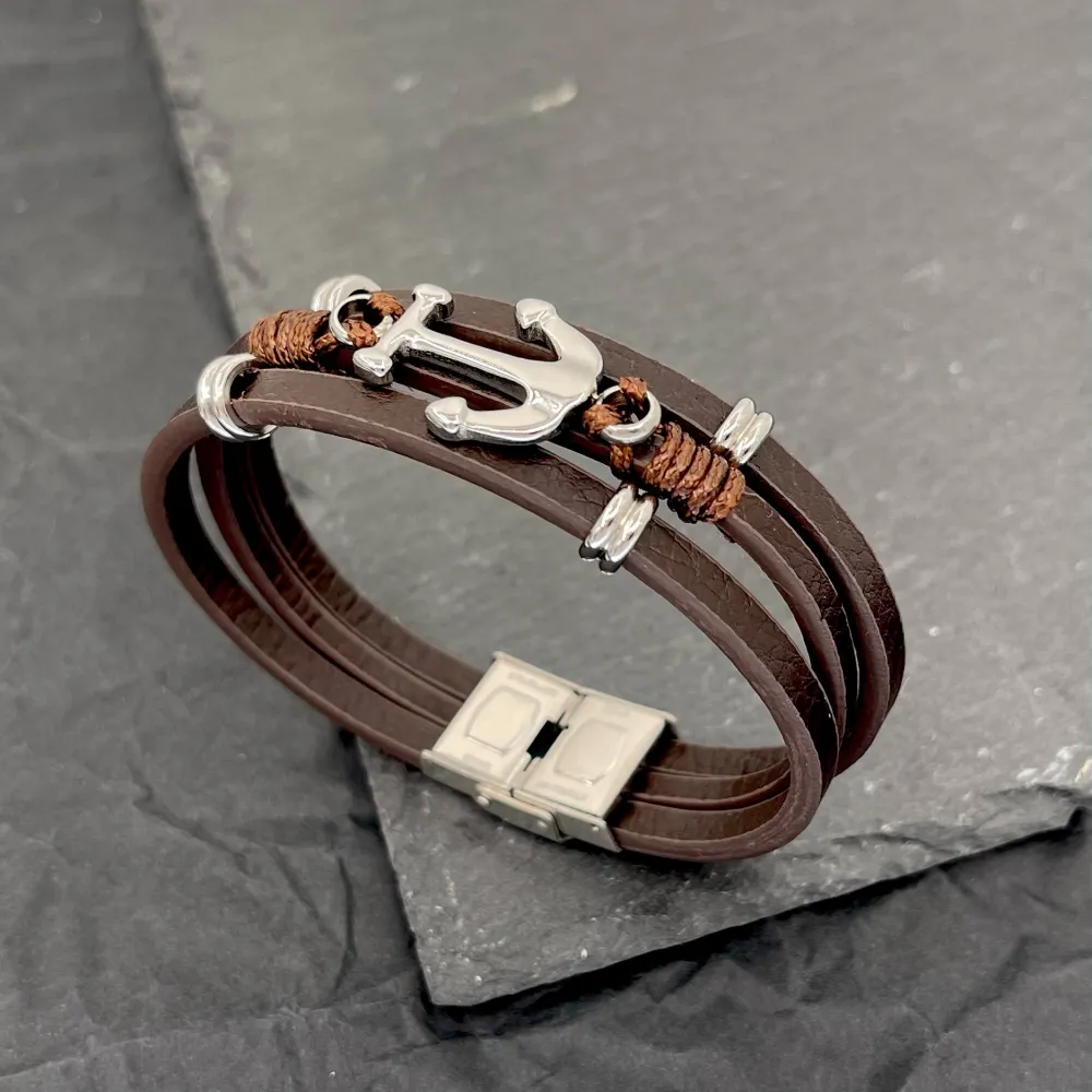 Ancora- Bracciale da Uomo in Acciaio - BAU-720-29